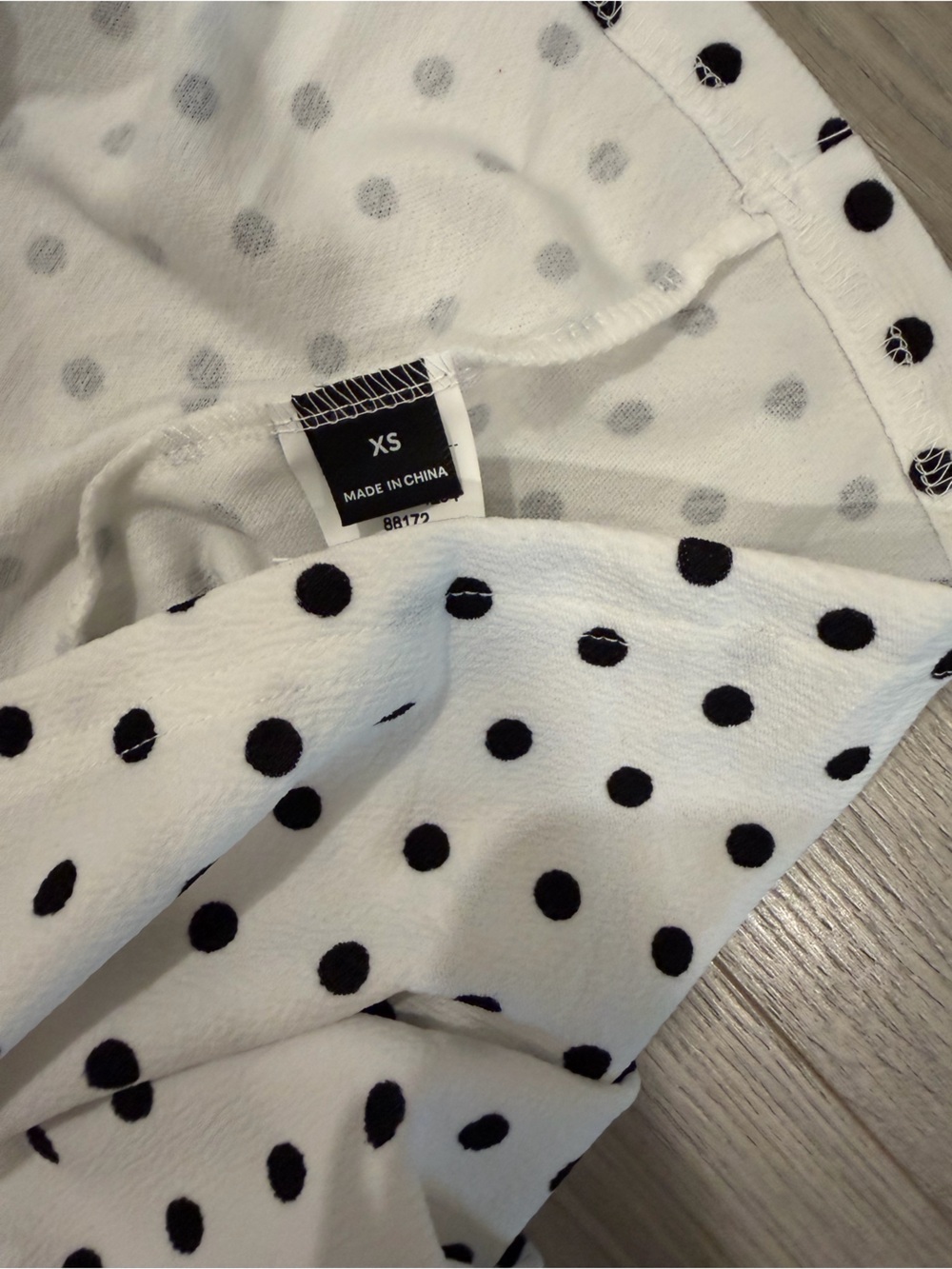Strapless White Polka Dot Maxi Dress - XS - Picture 9 of 9